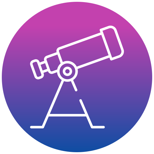 telescopio icono gratis