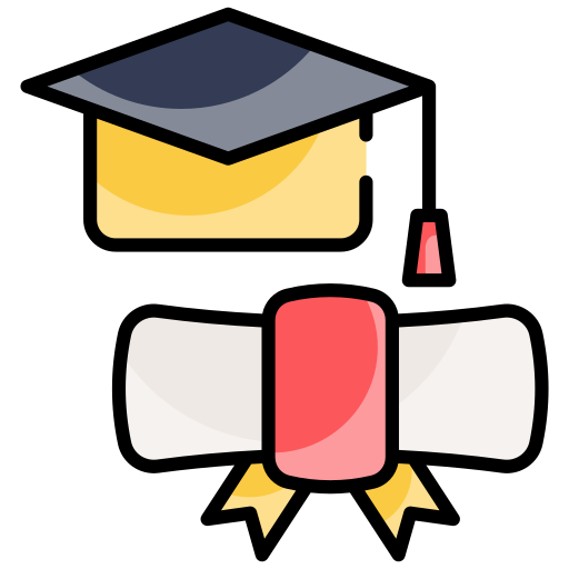 sombrero de graduado icono gratis