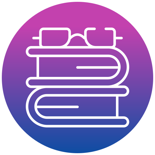 gafas y libro icono gratis