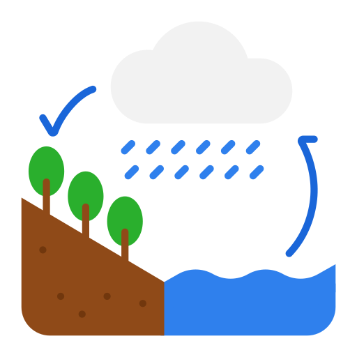 el ciclo del agua icono gratis