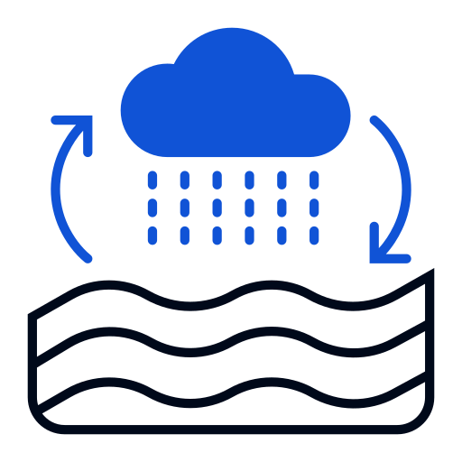 el ciclo del agua icono gratis