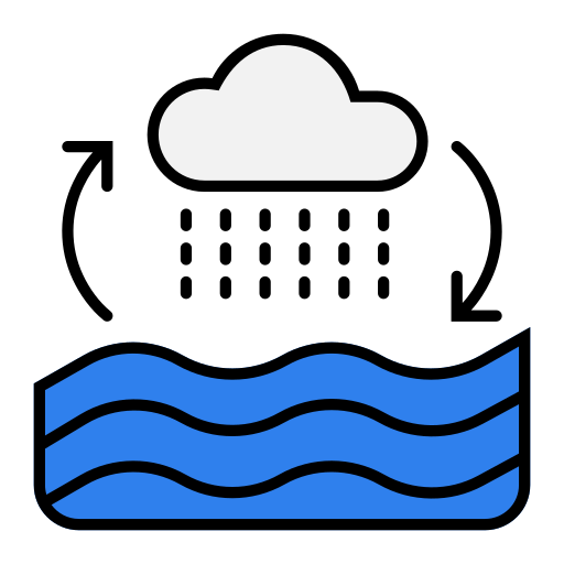 el ciclo del agua icono gratis