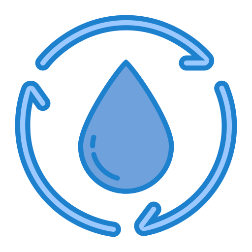 reciclaje de agua icono gratis