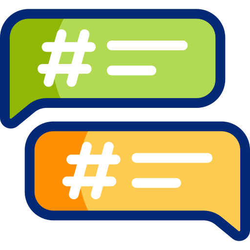 hashtags Icône gratuit hashtags Icône gratuit