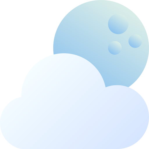 nube nocturna icono gratis