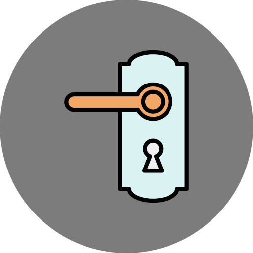 bouton de porte Icône gratuit bouton de porte Icône gratuit