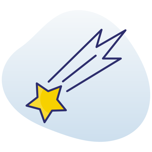 estrela cadente grátis ícone