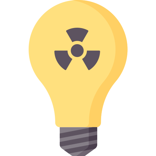 Energía nuclear icono gratis