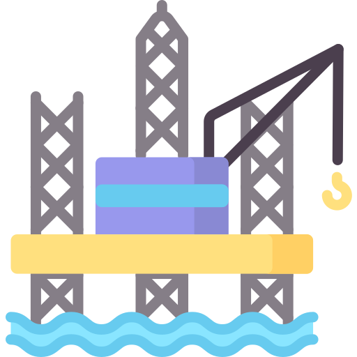 Plataforma de petróleo grátis ícone