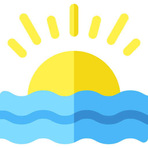 Sunset Basic Rounded Flat icon