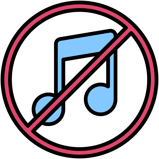 sem música grátis ícone sem música grátis ícone