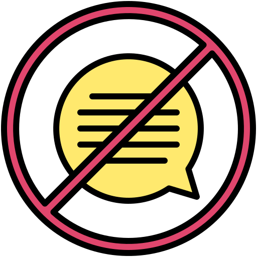 No talk - Free communications icons