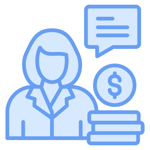 consultor financiero icono gratis