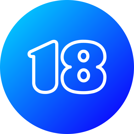 Number 18 free icon