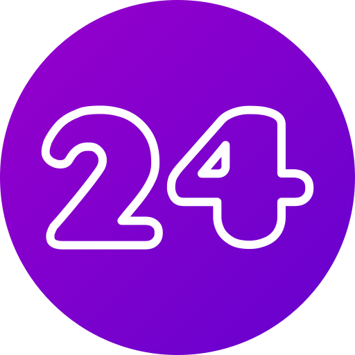 Number 24 free icon