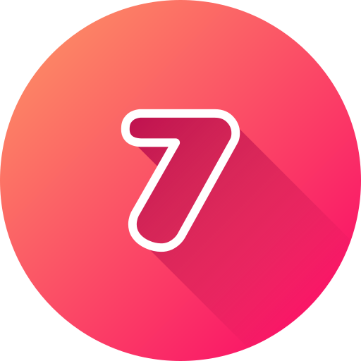 numero 7 icono gratis