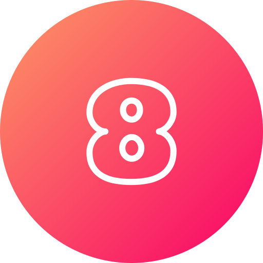 numero 8 icono gratis