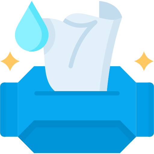 Wet wipes free icon