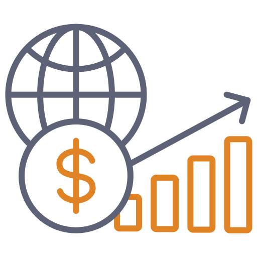 economía icono gratis