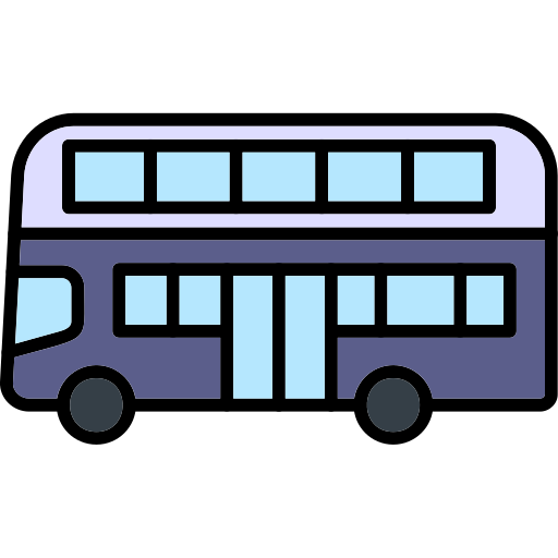 autobús de dos pisos icono gratis