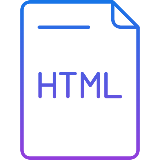 documento html icono gratis