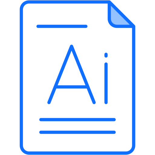 documento de ia icono gratis