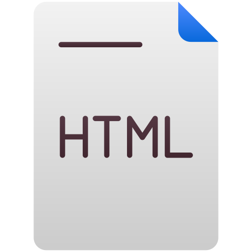 documento html icono gratis