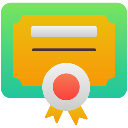 certificado icono gratis