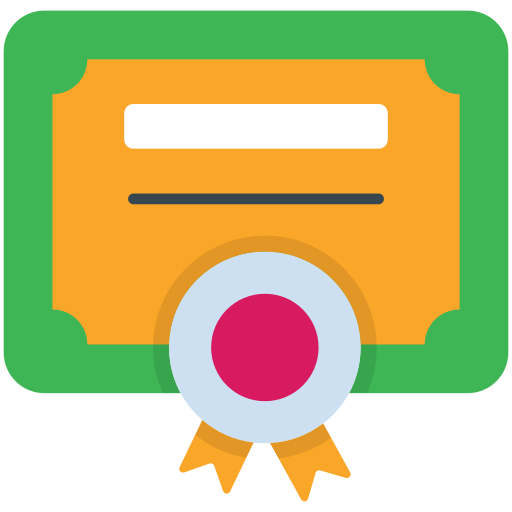 certificado icono gratis