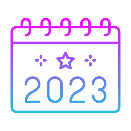 2023 - Free time and date icons