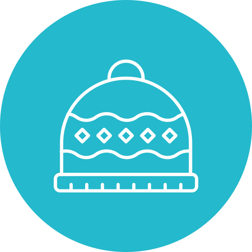 sombrero de invierno icono gratis