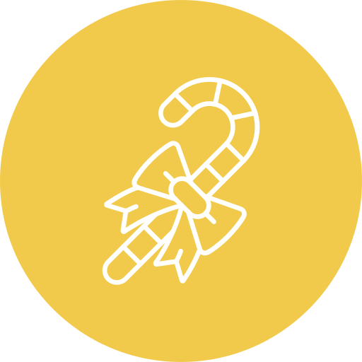 bastón de caramelo icono gratis