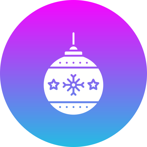 bola navideña icono gratis