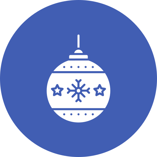 bola navideña icono gratis