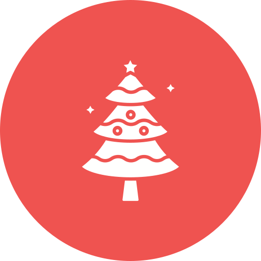 árbol de navidad icono gratis