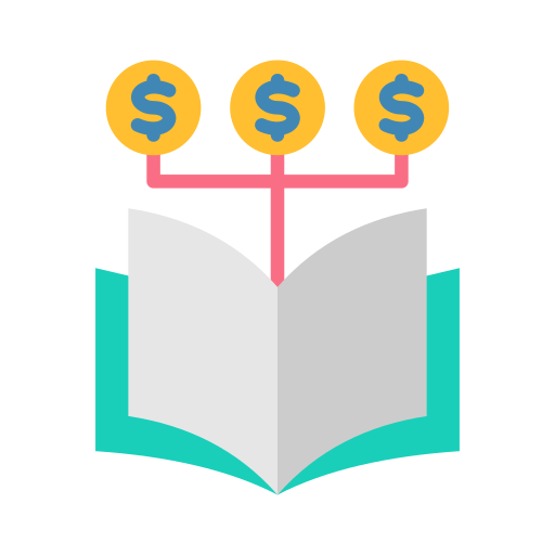 educación financiera icono gratis