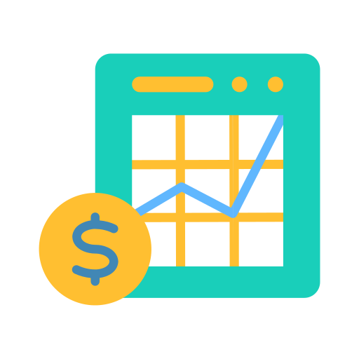 mercado financiero icono gratis