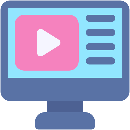 reproductor de video icono gratis