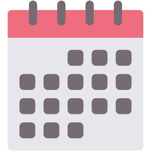 calendário grátis ícone