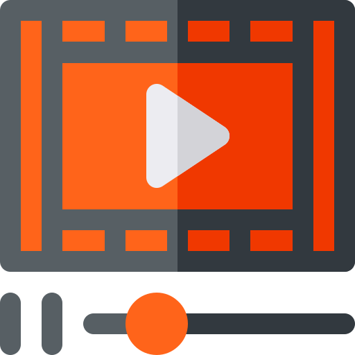 Reproductor de video icono gratis