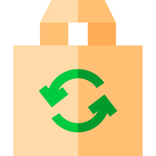 Recycle bag Basic Straight Flat icon