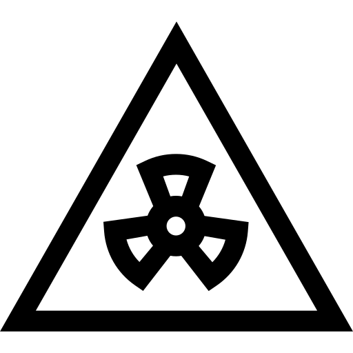 Radiation Basic Straight Lineal icon