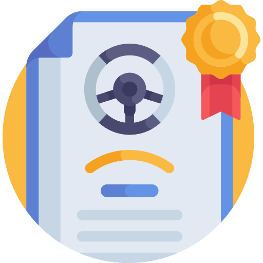 Licencia de conducir icono gratis