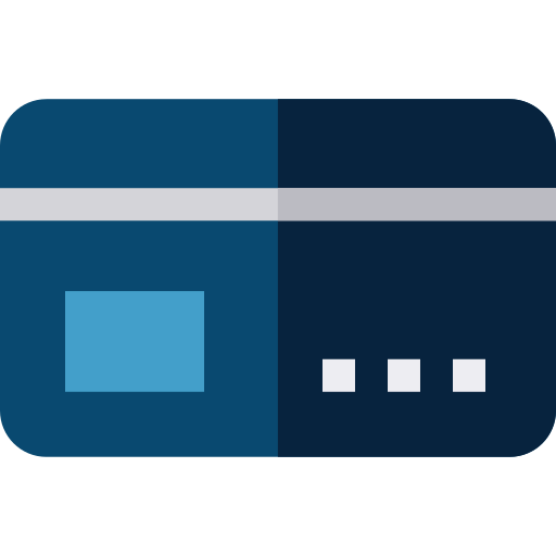 Credit card Basic Straight Flat icon