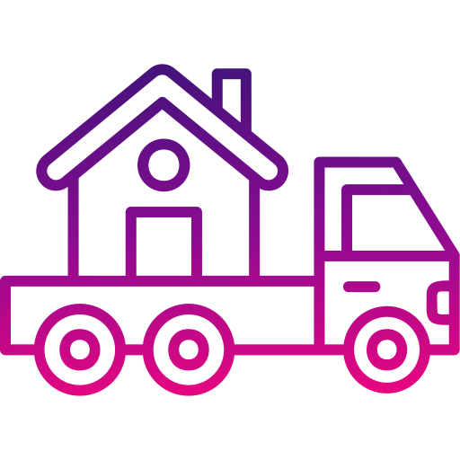 camión en movimiento icono gratis