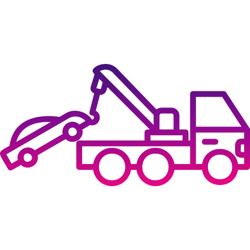 camión grúa icono gratis