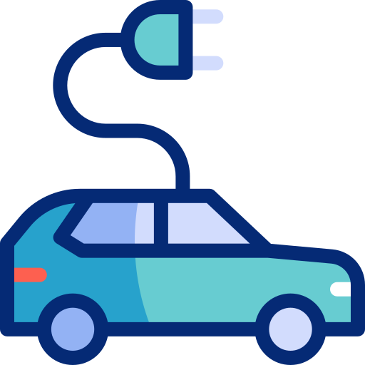 coche eléctrico icono gratis