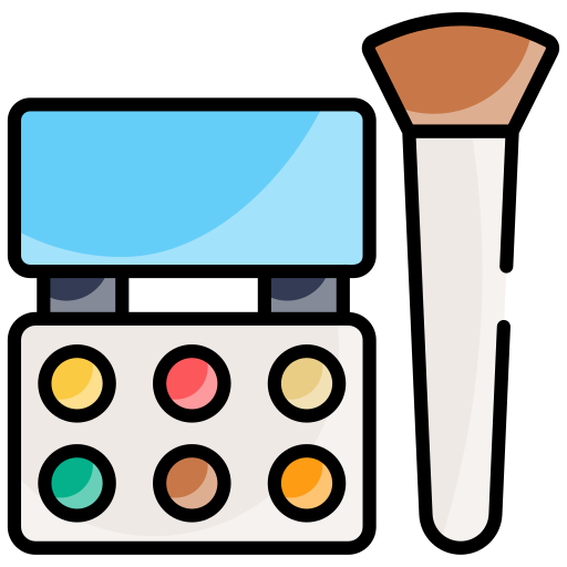 paleta de maquillaje icono gratis