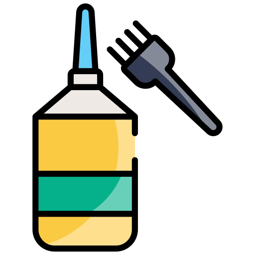 tinte para el cabello icono gratis