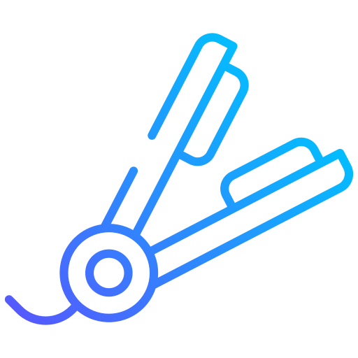 plancha de pelo icono gratis
